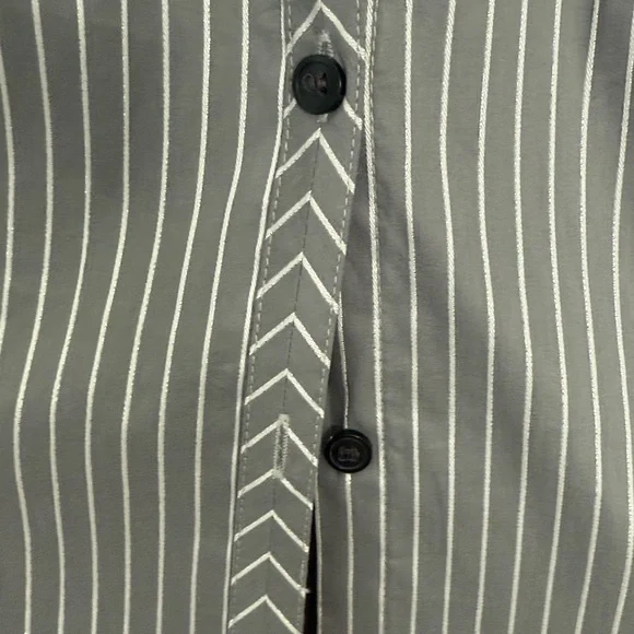 Striped Women’s Button Up Shirt - Picture 3 of 9
